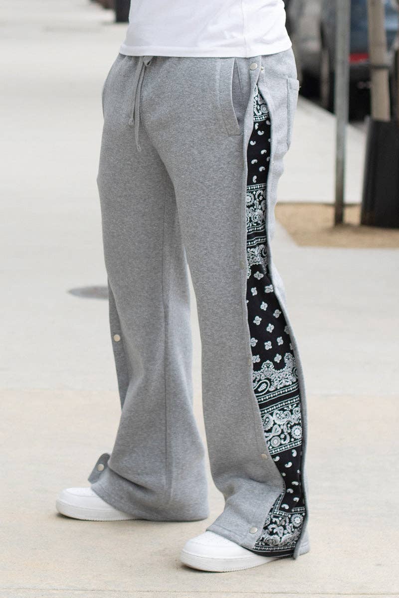 Mens Bandana Fleece Pants