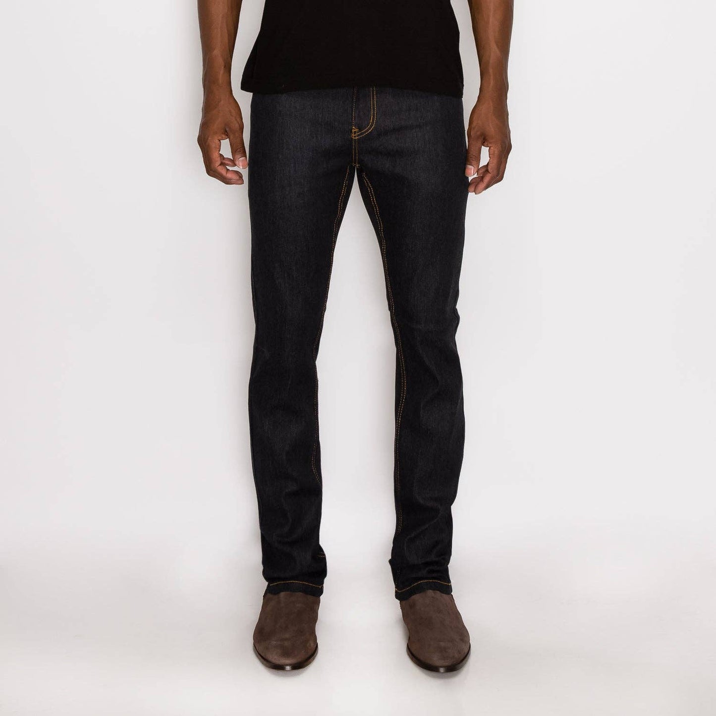 Mens SKINNY FIT RAW DENIM JEANS