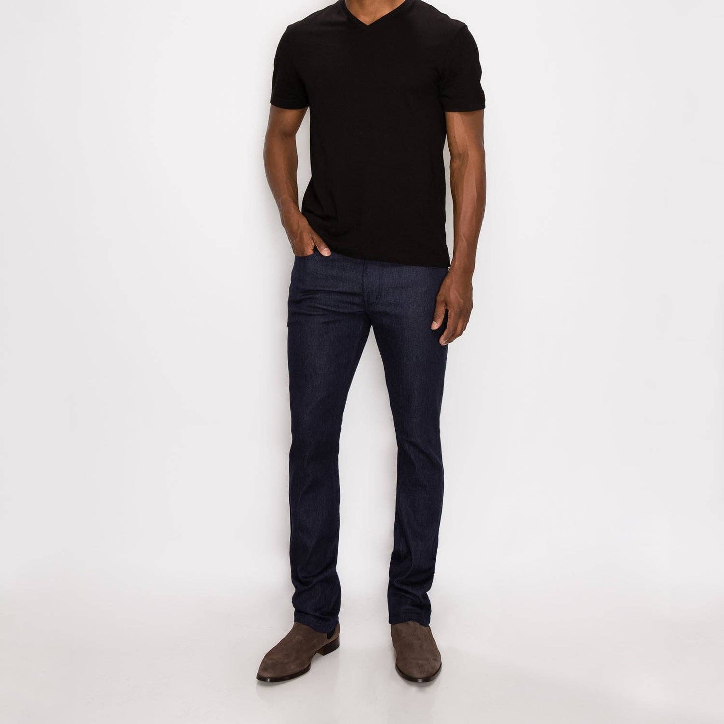 Mens SKINNY FIT RAW DENIM JEANS