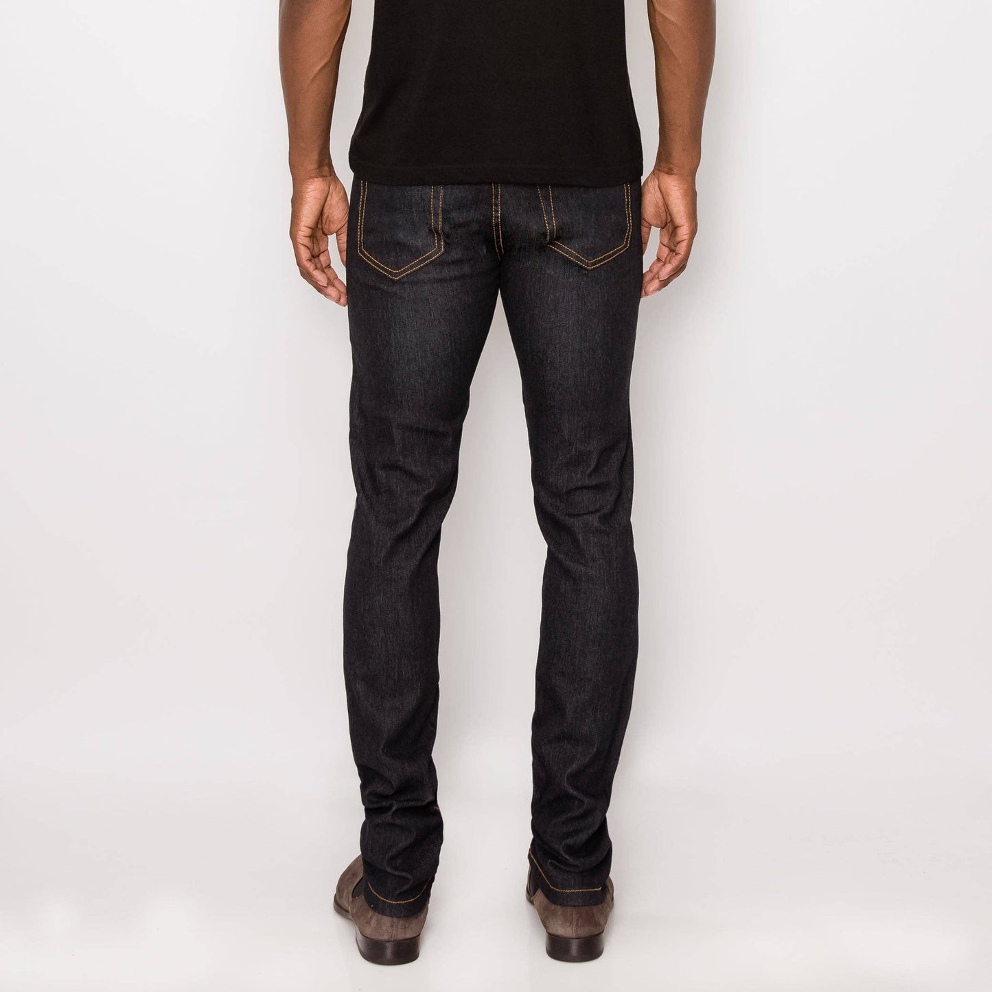 Mens SKINNY FIT RAW DENIM JEANS